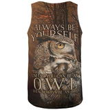 Always Be Yourself Unless Owl All Over Mens Tank Top