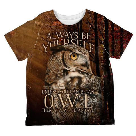 Always Be Yourself Unless Owl All Over Toddler T Shirt