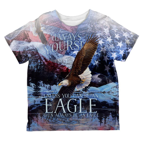 Always Be Yourself Unless American Bald Eagle All Over Toddler T Shirt