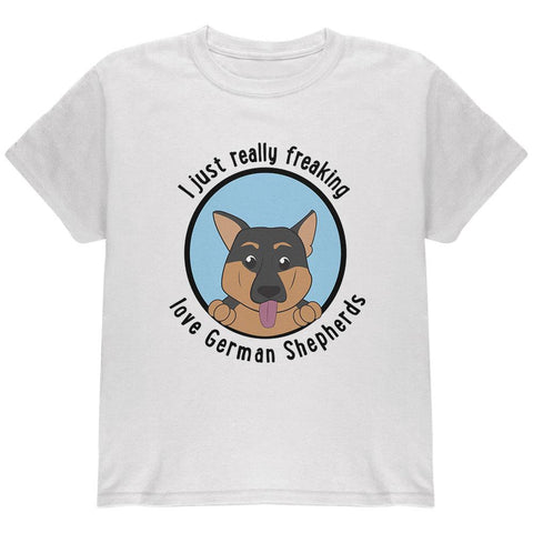 I Just Love German Shepherds Dog Youth T Shirt