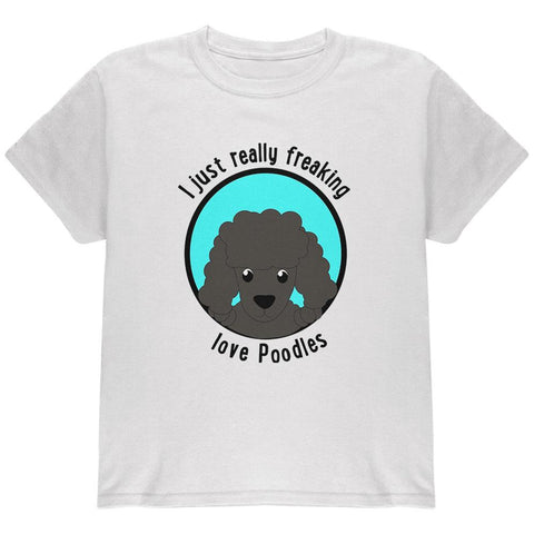 I Just Love Poodles Dog Youth T Shirt