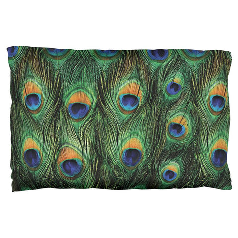Peacock Feathers Pillow Case