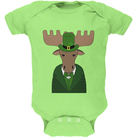St. Patrick's Day Irish Leprechaun Moose Soft Baby One Piece