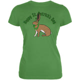St. Patrick's Day Irish Hare Rabbit Pun Juniors Soft T Shirt