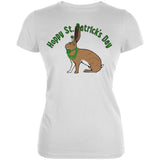 St. Patrick's Day Irish Hare Rabbit Pun Juniors Soft T Shirt
