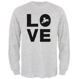Dog Love Series Mens Long Sleeve T Shirt front view