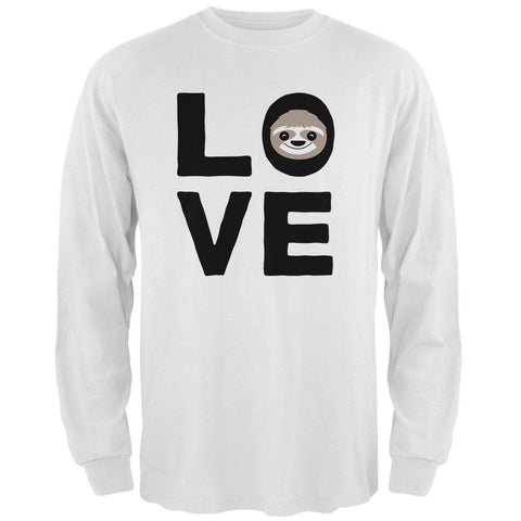 Sloth Love Series Mens Long Sleeve T Shirt