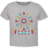 Ferris Wheel Ferret Pun Toddler T Shirt