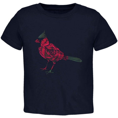 Spring Flower Cardinal Bird Roses Toddler T Shirt