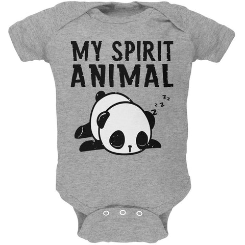 My Spirit Animal Tired Panda Cute Soft Baby One Piece