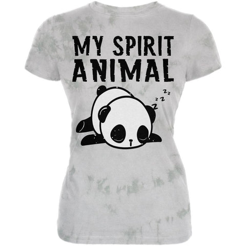 My Spirit Animal Tired Panda Cute Juniors Soft T Shirt