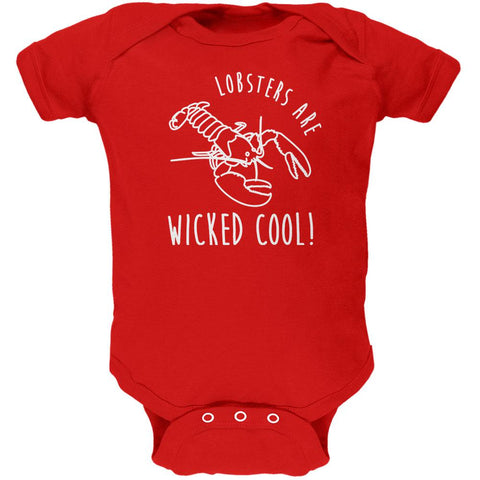 Lobsters are Wicked Cool Soft Baby One Piece