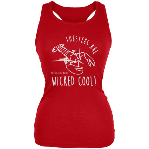 Lobsters are Wicked Cool - Bar Harbor Maine Juniors Soft Tank Top