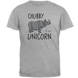 Rhino Chubby Unicorn Doodle Mens Soft T Shirt