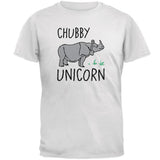 Rhino Chubby Unicorn Doodle Mens Soft T Shirt