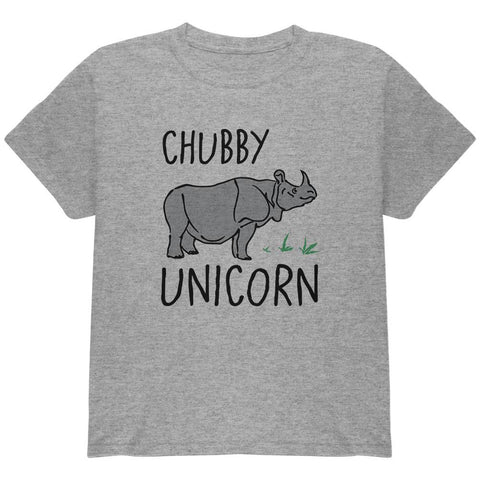 Rhino Chubby Unicorn Doodle Youth T Shirt