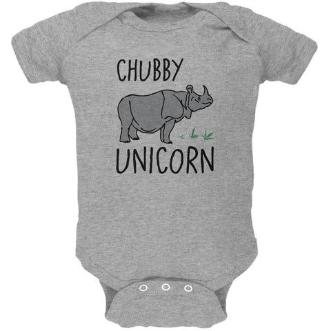 Rhino Chubby Unicorn Doodle Soft Baby One Piece