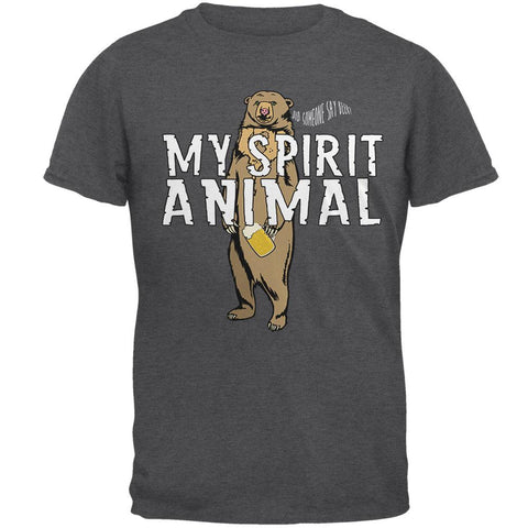My Spirit Animal Bear Beer Funny Mens T Shirt