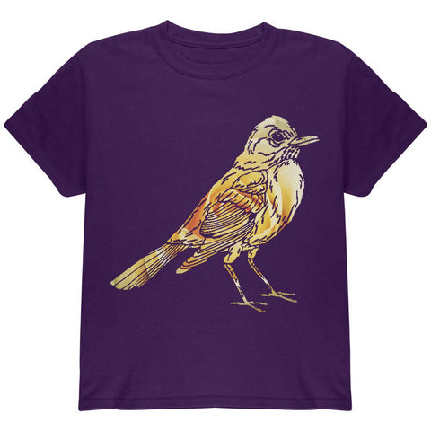 Easter Spring Flowers Robin Bird Youth T Shirt