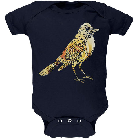 Easter Spring Flowers Robin Bird Soft Baby One Piece