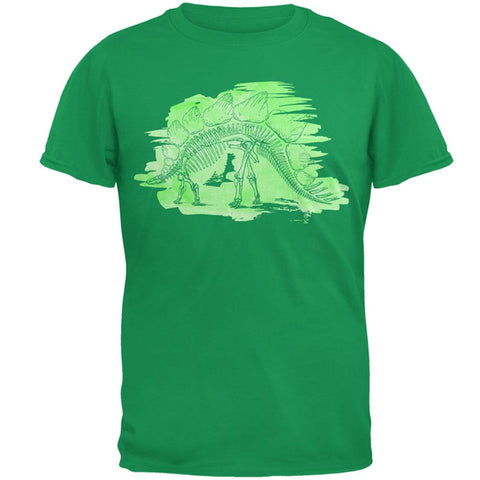 Dinosaur Fossil Stegosaurus Mens T Shirt