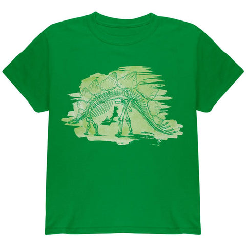 Dinosaur Fossil Stegosaurus Youth T Shirt