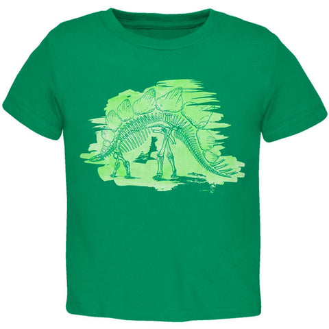 Dinosaur Fossil Stegosaurus Toddler T Shirt