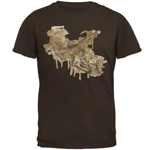Dinosaur Fossil Triceratops Skull Mens T Shirt