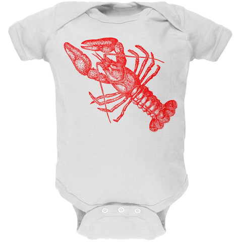 Lobster Crustacean Copperplate Soft Baby One Piece