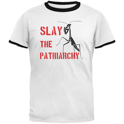 Praying Mantis Slay the Patriarchy Mens Ringer T Shirt