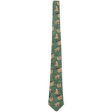 Sloth Pattern Nature Leaves Cute All Over Neck Tie