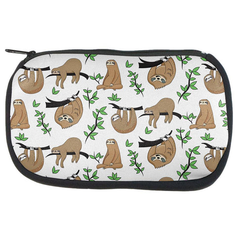 Sloth Pattern Nature Leaves Cute Travel Bag
