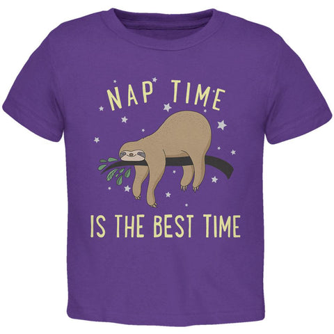 Sloth Nap Time Is The Best Toddler T Shirt