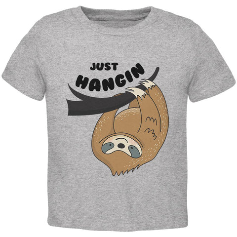 Sloth Just Hangin' Pun Toddler T Shirt