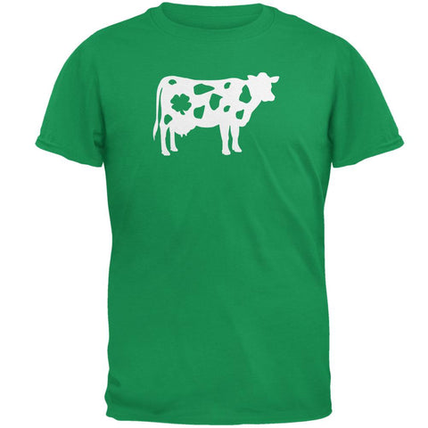 St. Patrick's Day Silhouette Cow Mens T Shirt