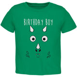 Birthday Boy Cartoon Cute Dragon Face Toddler T Shirt