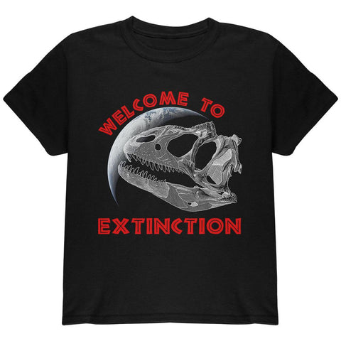 Earth Day Dino Dinosaur Fossil Welcome To Extinction Youth T Shirt