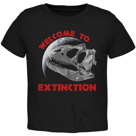 Earth Day Dino Dinosaur Fossil Welcome To Extinction Toddler T Shirt