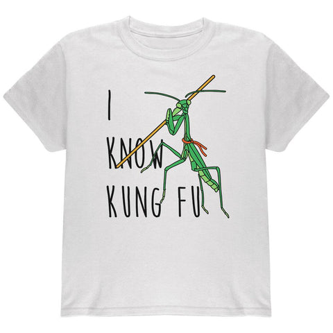 Praying Mantis I Know Kung Fu Youth T Shirt