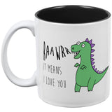 Make America Emo Again Rawr I Love You Dinosaur All Over Coffee Mug