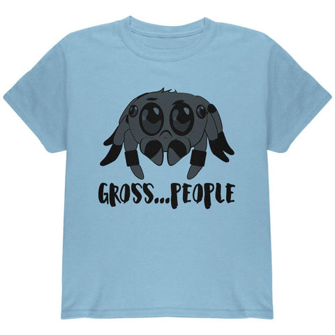 Cute Jumping Spider Cartoon Anti-Social Gross People Youth T Shirt