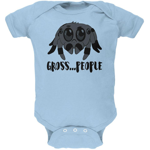 Cute Jumping Spider Cartoon Anti-Social Gross People Soft Baby One Piece