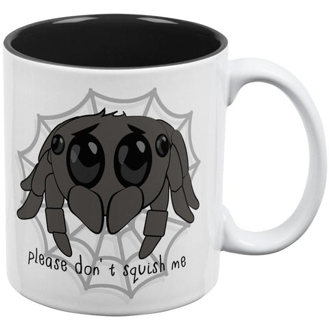 Cute Jumping Spider Cartoon Please Don't Squish Me All Over Coffee Mug