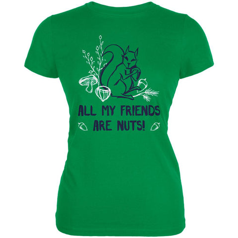 Squirrel All My Friends are Nuts Juniors Soft T Shirt