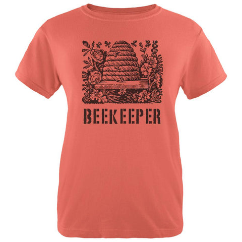 Vintage Bee Beekeeper Hive Womens T Shirt