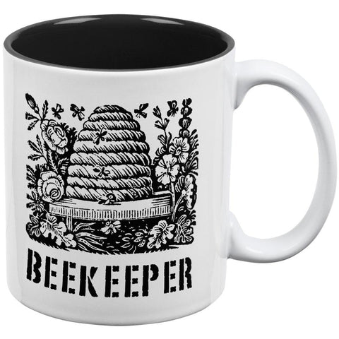 Vintage Bee Beekeeper Hive All Over Coffee Mug