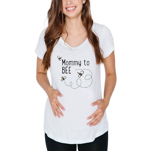 Bees Bumblebee Mommy to Bee Be Maternity Soft T Shirt
