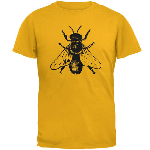 Honey Bee Bees Woodcut Mens T Shirt