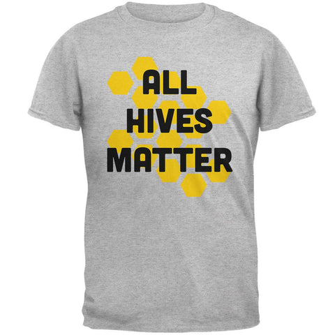 Honey Bee All Hives Matter Honeycomb Mens Soft T Shirt