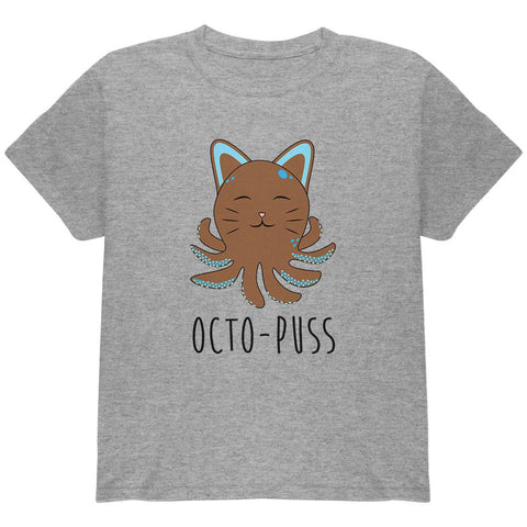Octopus Octo-Puss Cat Funny Youth T Shirt